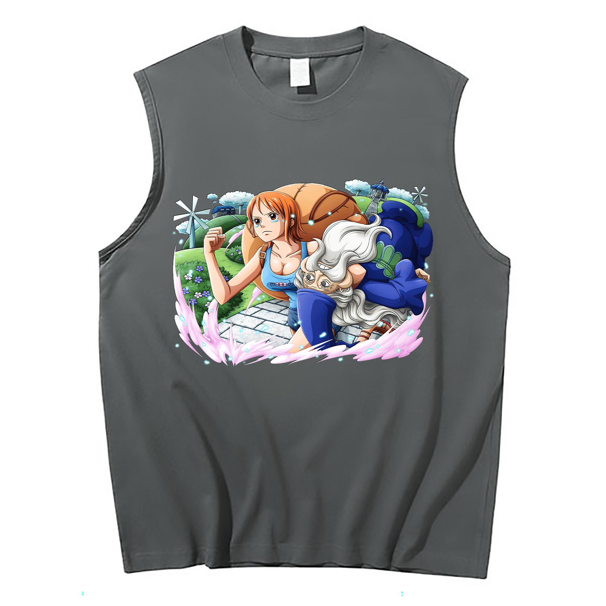 ワンピース ナミ ONE PIECE Nami コットン100％タンクトップ（フロントプリント）
